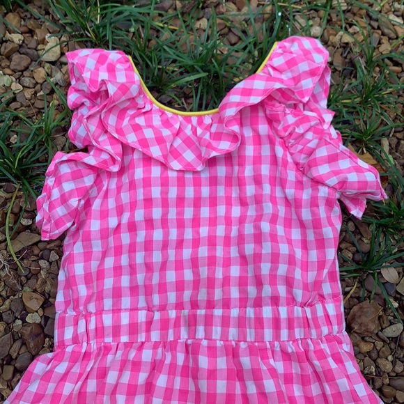 Crewcuts Dress Size 2 pink gingham plaid J Crew Kids - Picture 4 of 5